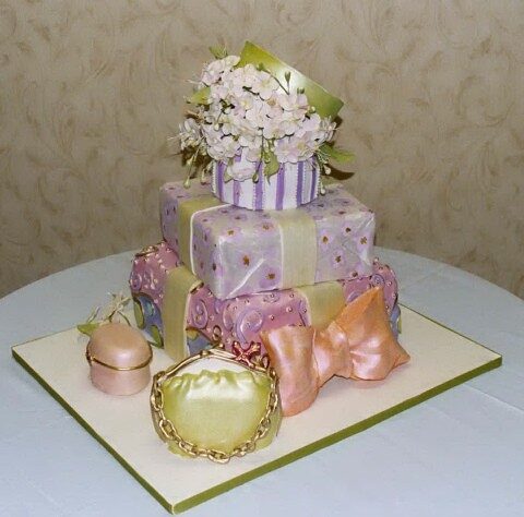 Stacked “Wedding Cake” Gift Boxes
